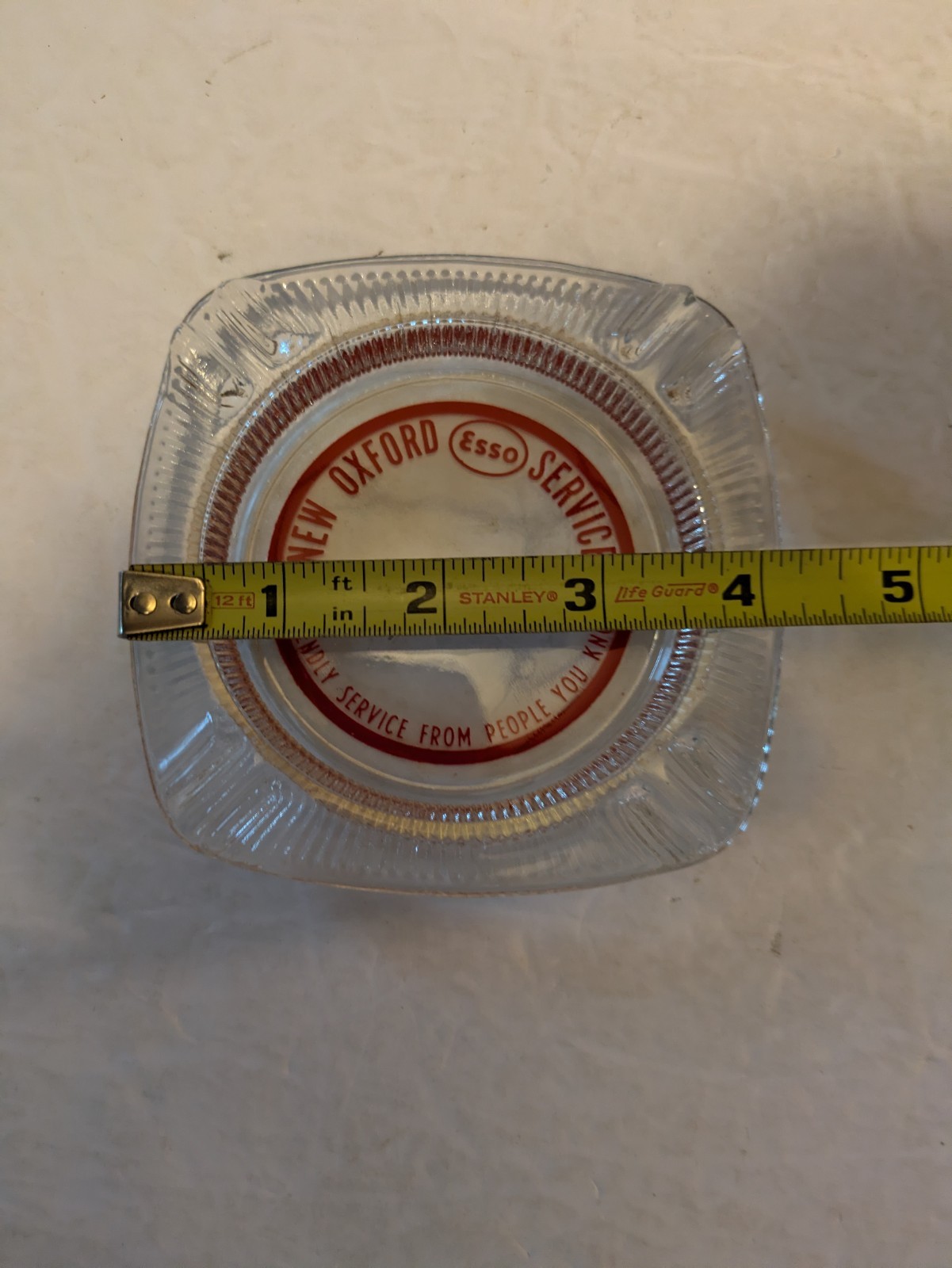 1960s Era New Oxford Pennsylvania ESSO Oil Gas Service Station ashtray VINTAGE--