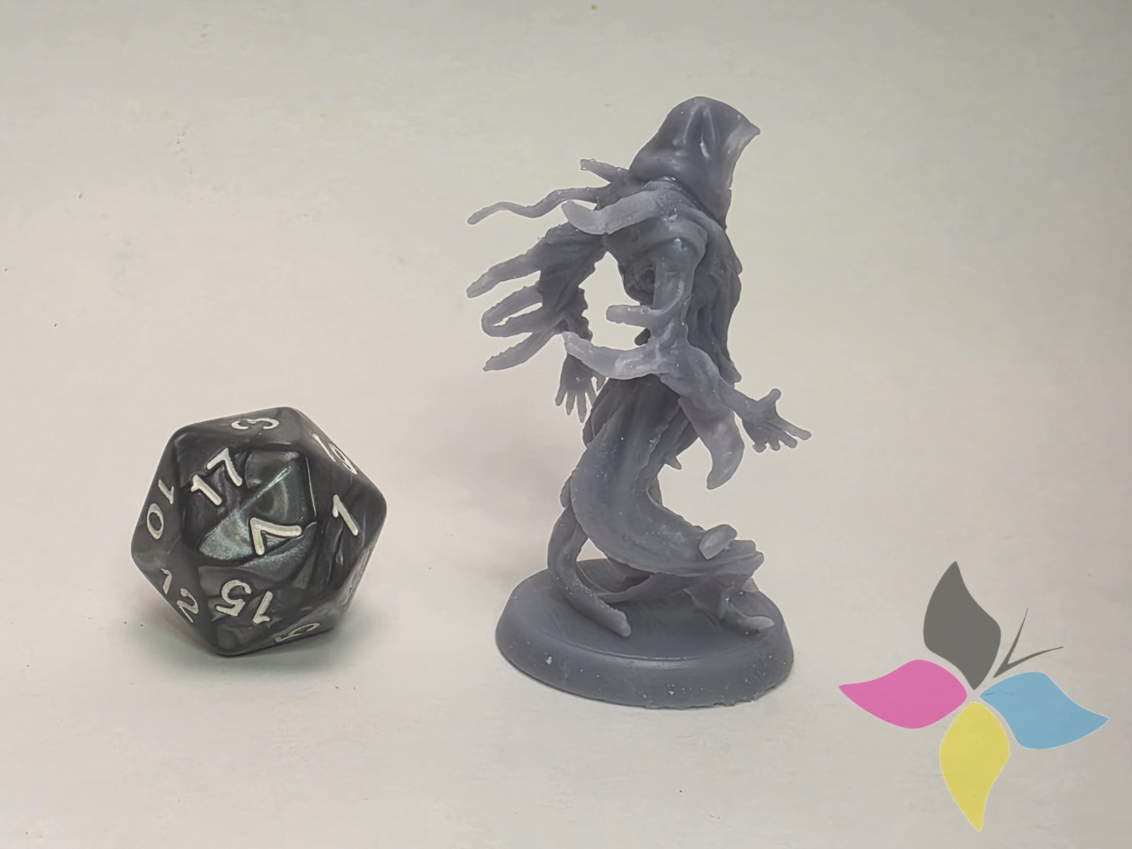 Shadow Wraith 32mm Resin Miniature Undead Figure for D&D