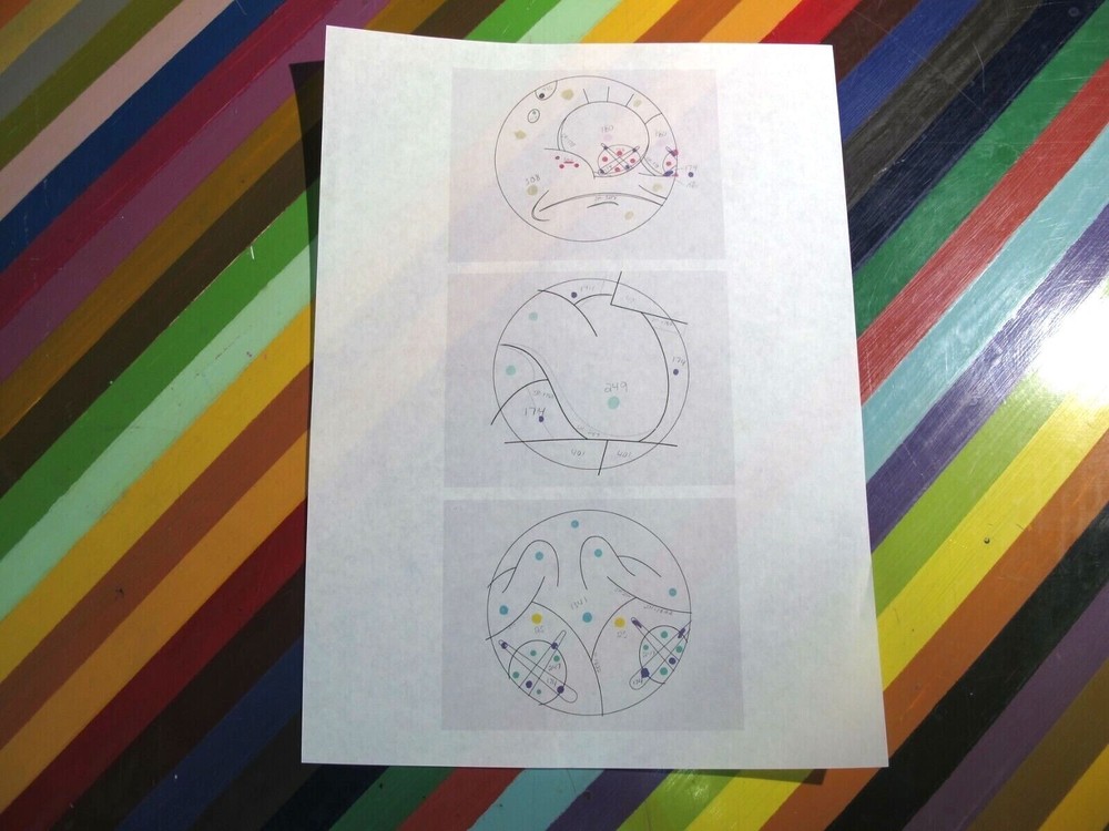 vtg graffiti art show print - working process transparency worksheet circle v1