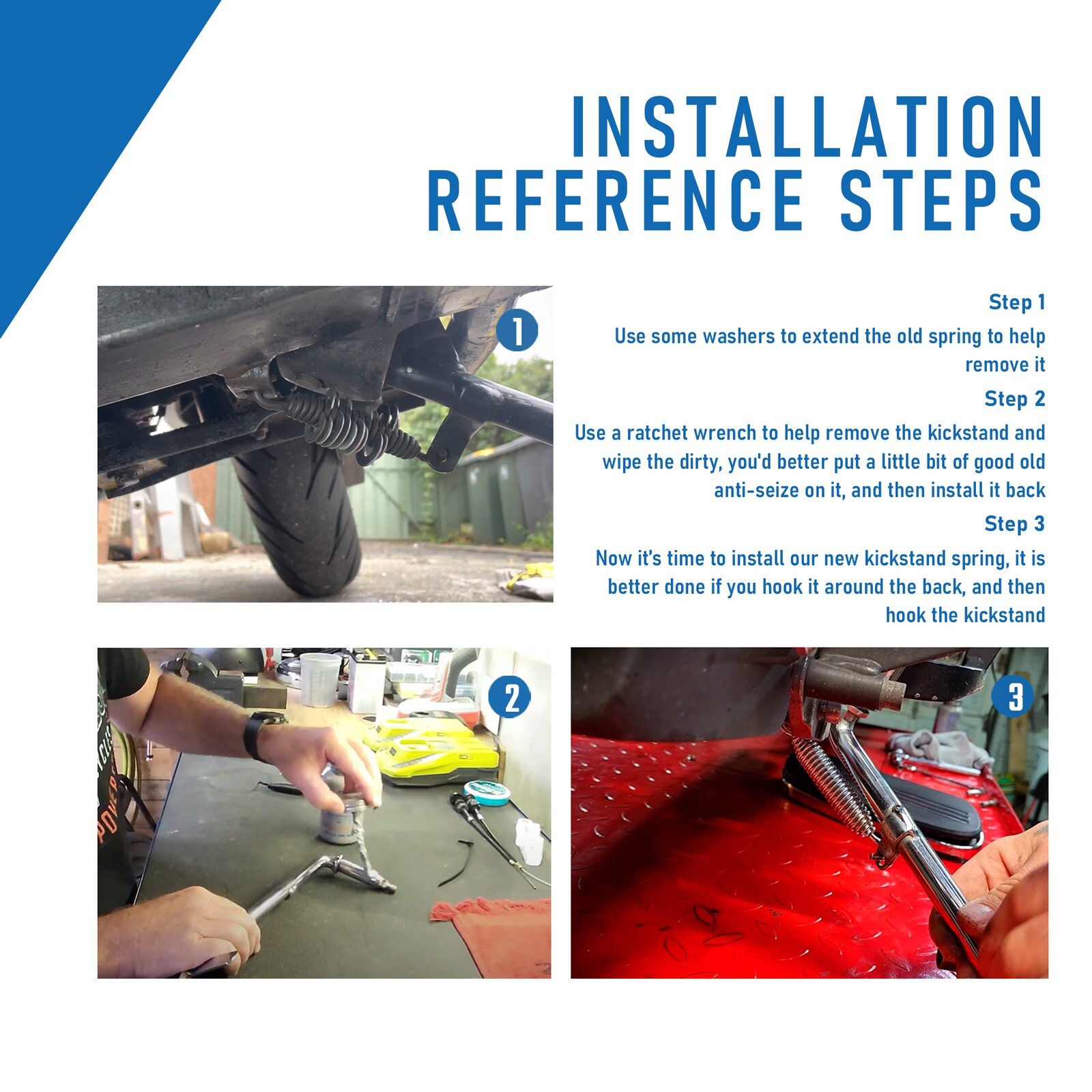 Harley Kickstand Spring Jiffy Stand Spring for Touring Street Glide Softail