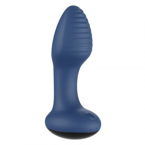 Frenzy Pressure Sensing App Compatible Rotating Butt Plug - Blue
