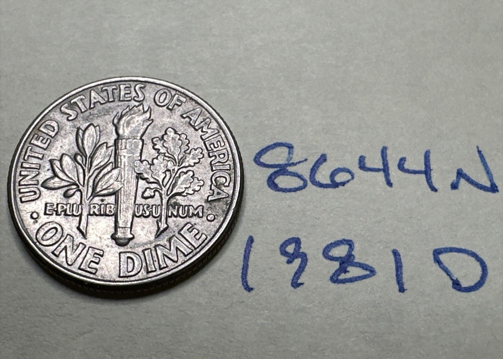 1981 D Roosevelt Dime 10C 8644N