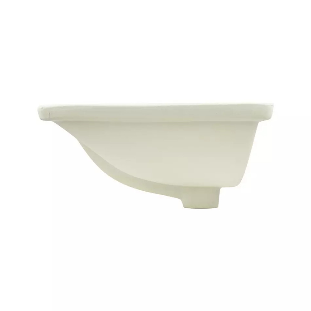 Signature Hardware-Avalon Rectangular Porcelain Undermount Bathroom Sink - White