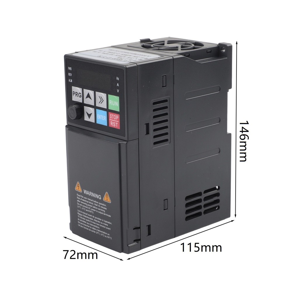 Motor Controller VFD Frequency Drive 220V 1Phase Input 3Phase Output 2 2KW Unit
