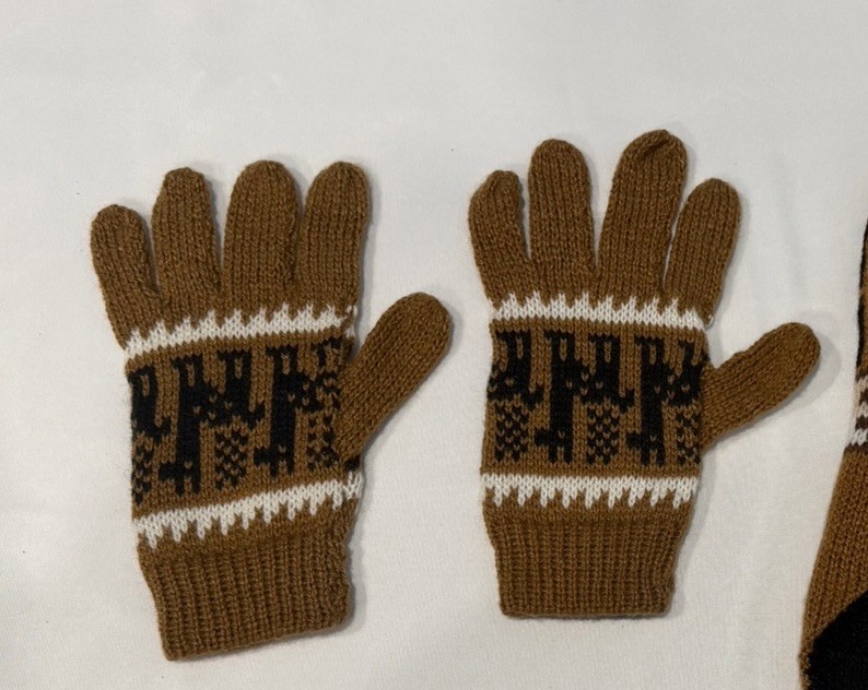 PERU Multicolor Gloves Set for Women y men Winter Patterned