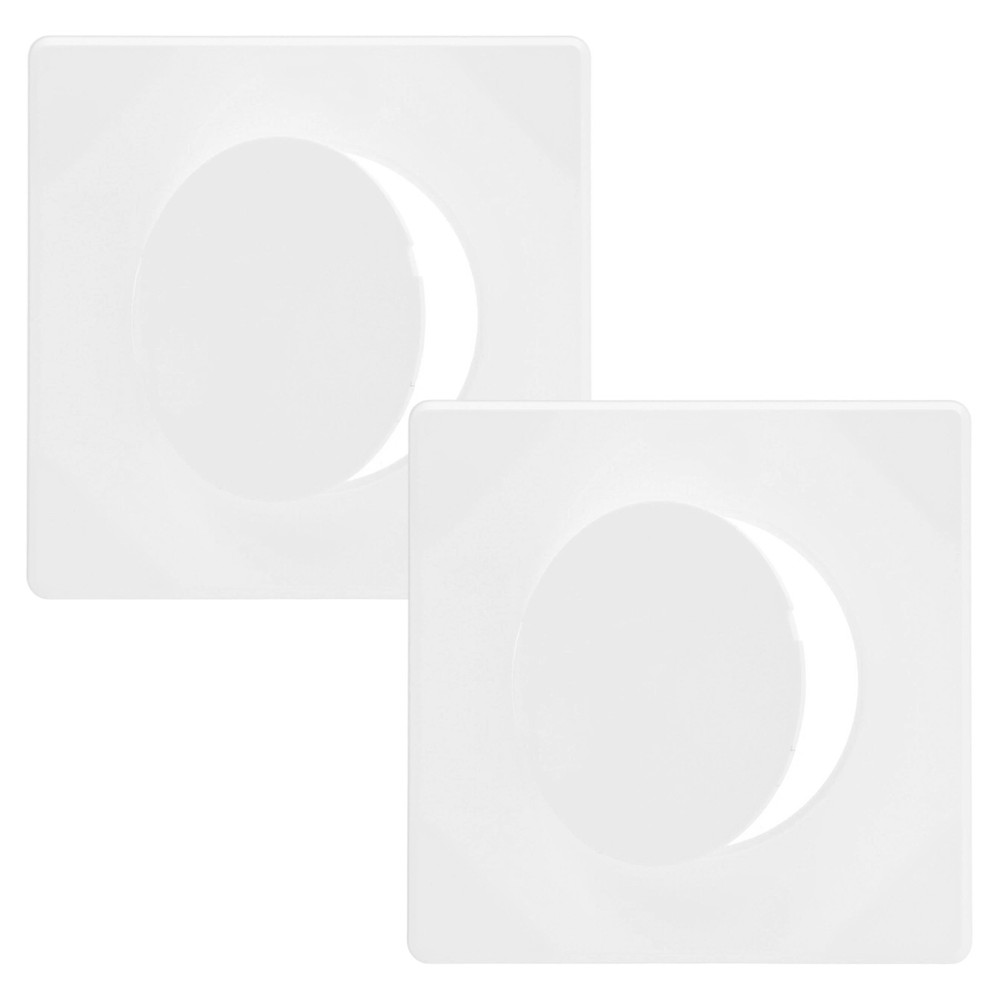 2-Pack Access Panel for Drywall, 4x4" Plastic Removable [White, Round]
