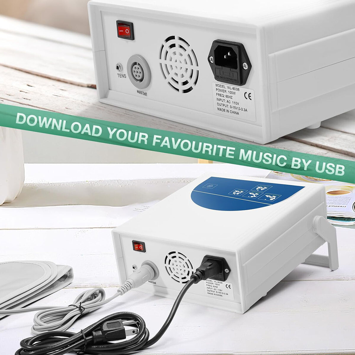 Durable Ionic Detox Foot Spa Bath Machine Ion Cleanse System w/ Case Heat Belt