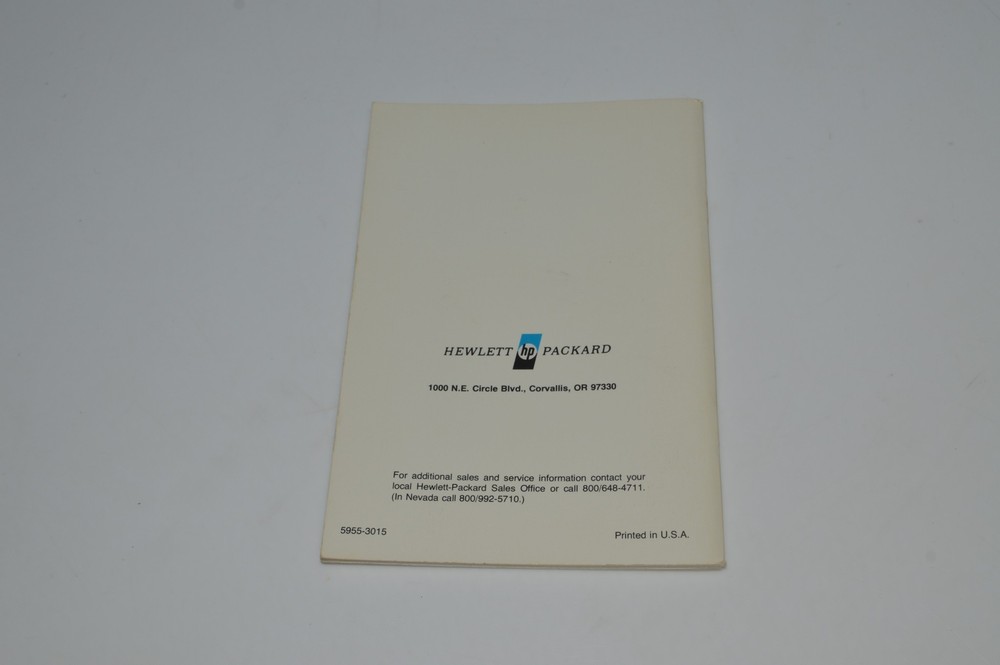 *CF* HP- Solving Problems With Your Hewlett Packard Calculator (CLC41)