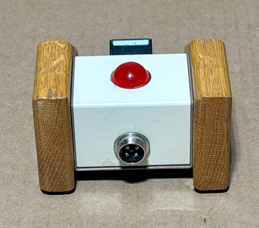 Custom Wooden Red Mute Button