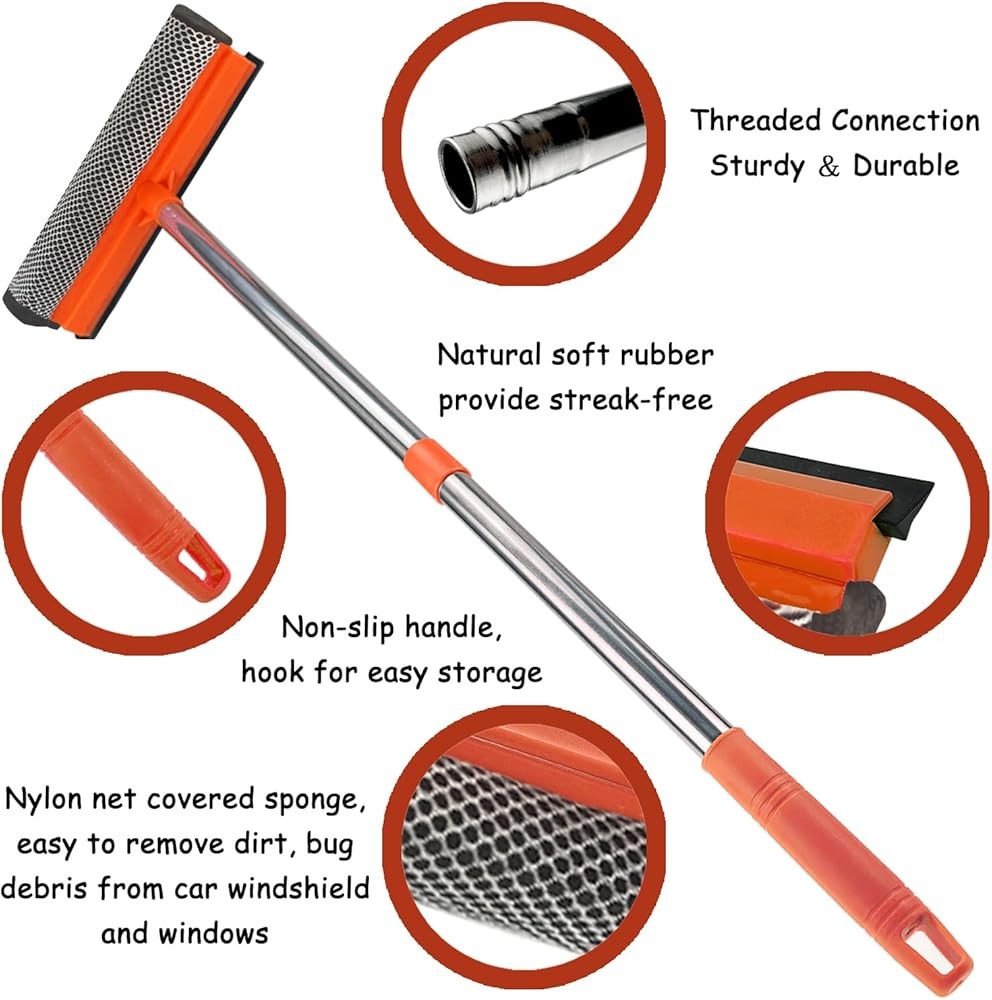 Window Squeee for Window Cleaning, Squeee Window Cleaner Tool 1 Car