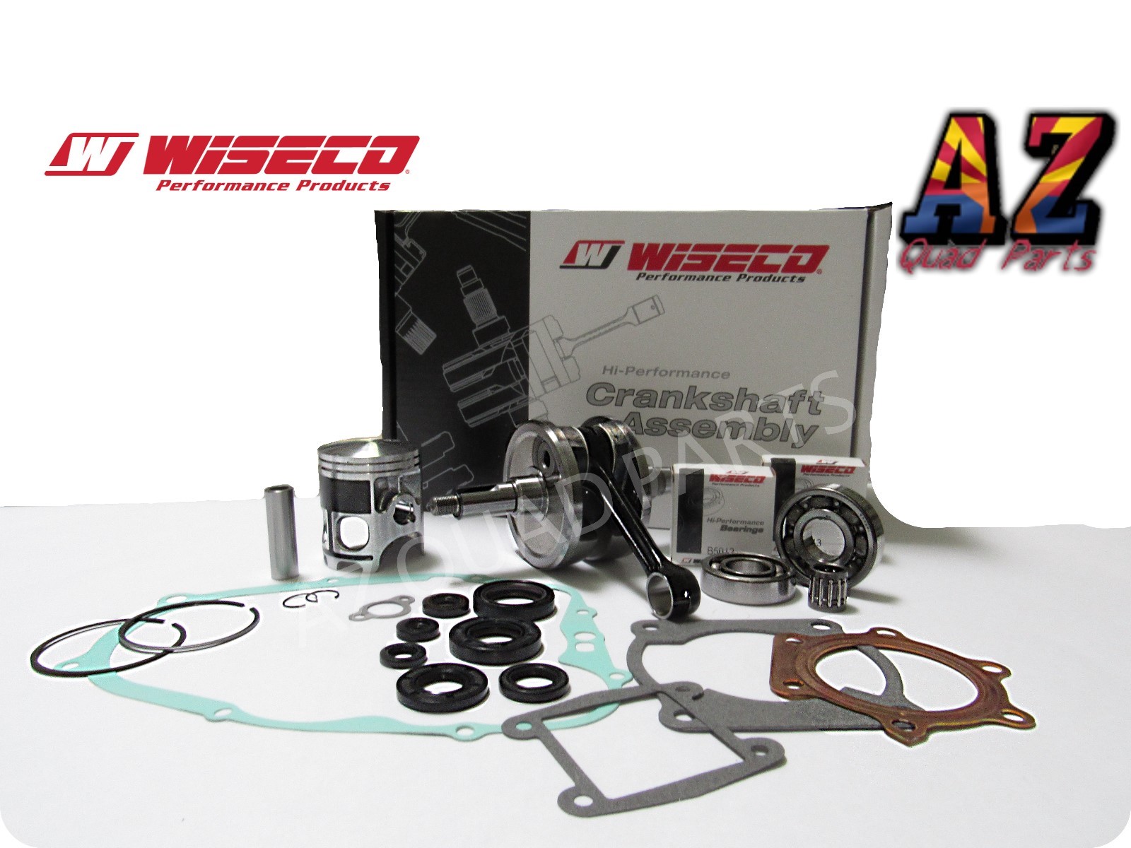 Yamaha Blaster Heavy Duty WISECO Crank Crankshaft Coated Piston Seals Gasket Kit