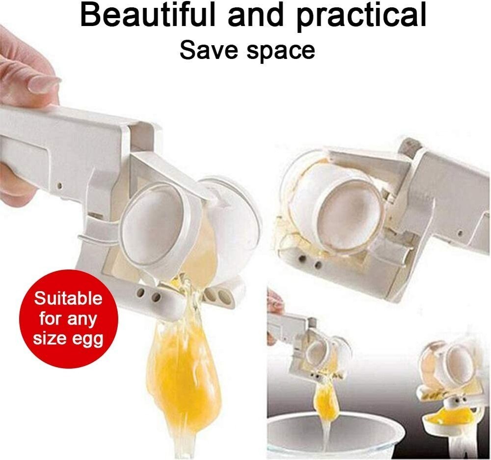 EZCracker Handheld Egg Cracker & Yolk Separator Kitchen Tool As Seen On TV EMSON
