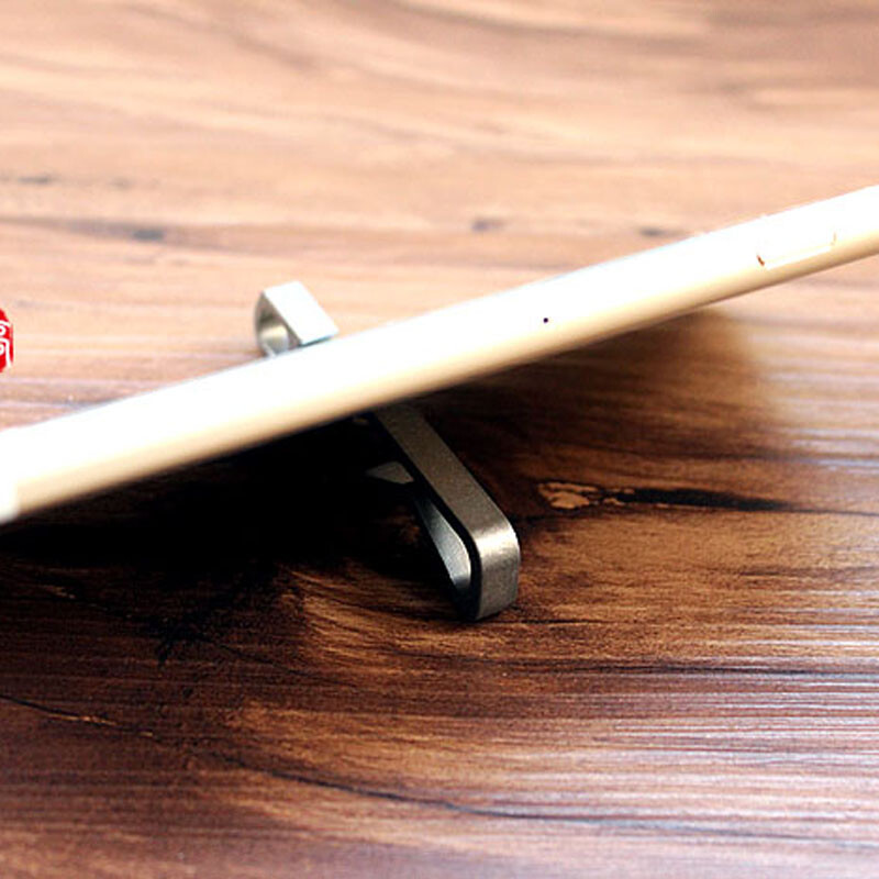 EDC titanium Multifunctional tool Keychain key ring Corkscrew Opener phone stand