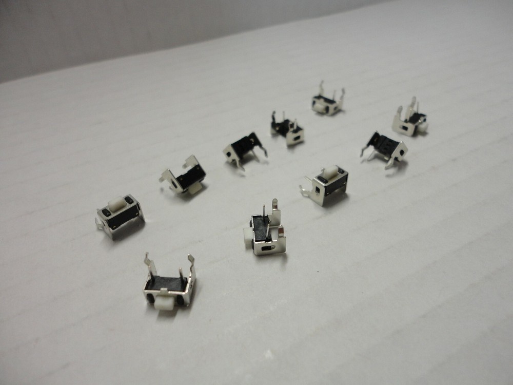10 Pack Lot Tact Switch 3x6x5mm Bracket Momentary Micro Push Button Switches 90D