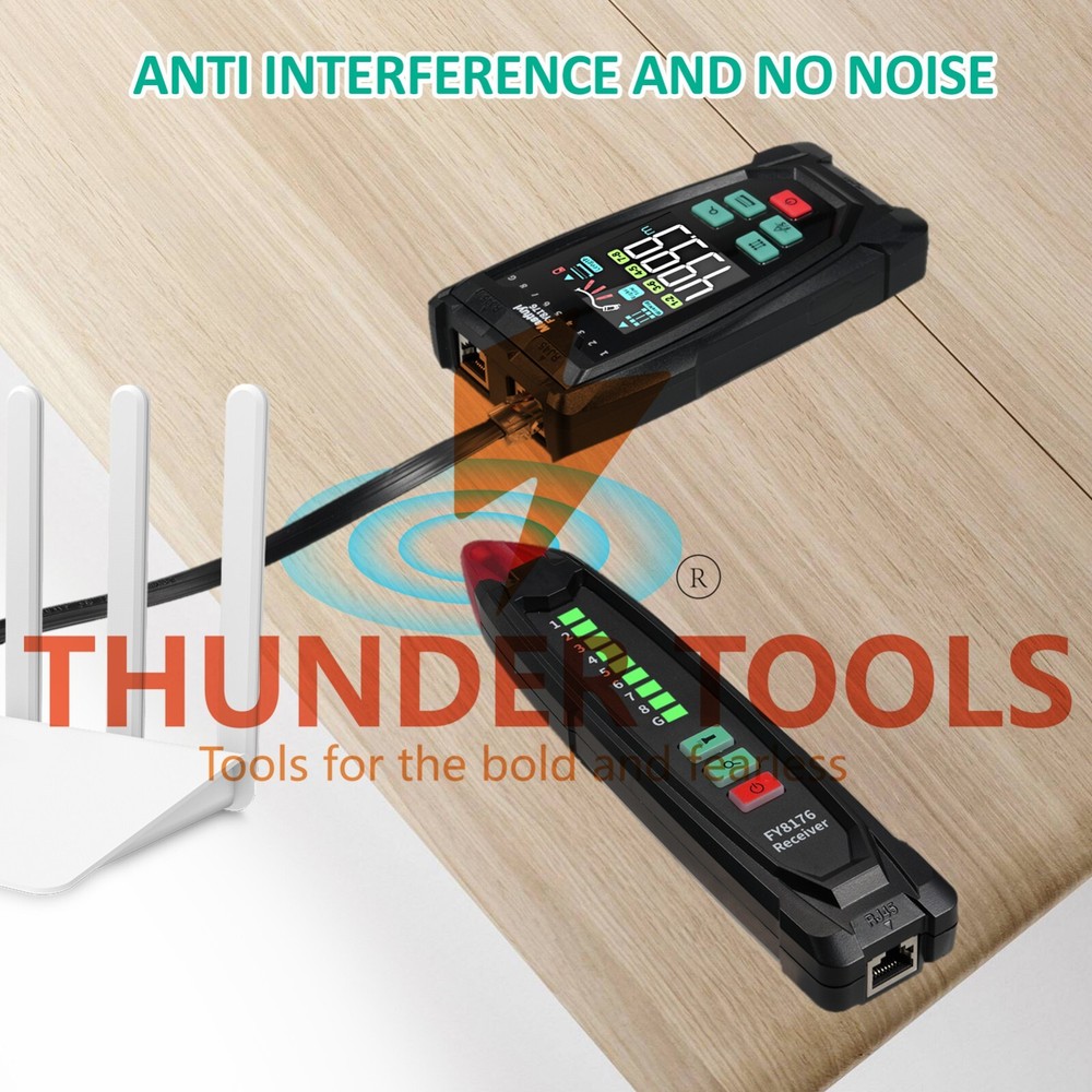 Thunder Tools Mastfuyi FY8176 Network Cable Tester, Ethernet Cable Tester