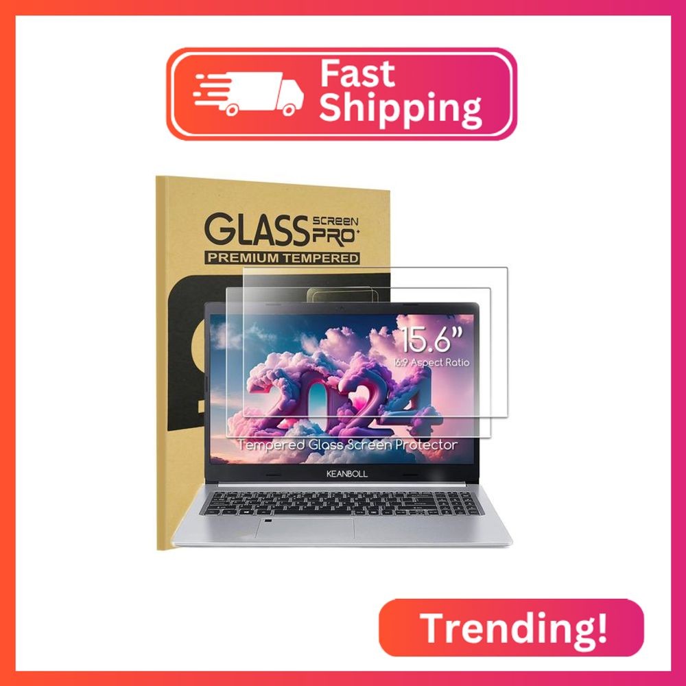 2-Pack Tempered Glass Screen Protector for HP Laptop 15.6, HP Pavilion/Envy 15.6