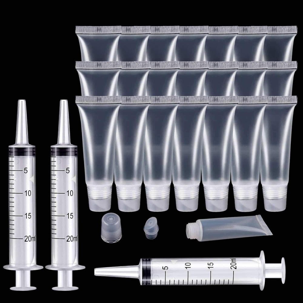 22 Packs Empty Lip Gloss Tubes Containers10ml,Travel empty bottle,Refillable ...