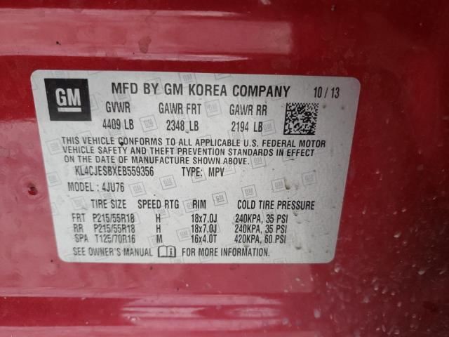 2013-2021 Buick Encore Rear View Camera