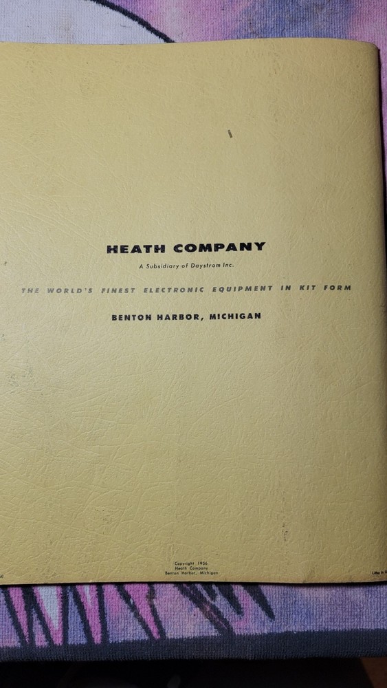 *Original* Heathkit Model FM-3 Frequency Modulation Tuner Assembling Manual