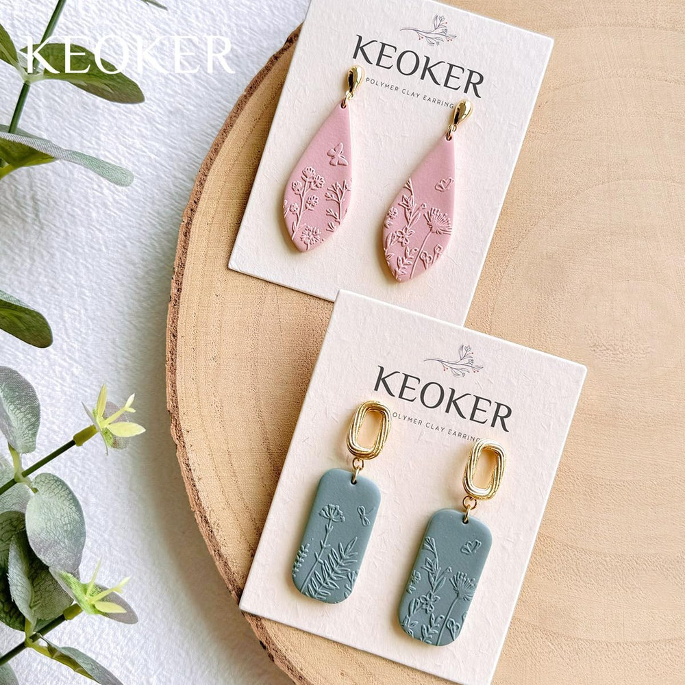 Polymer Clay Texture Sheets Set, Works with Polymer Clay Cutter, Same Effect as