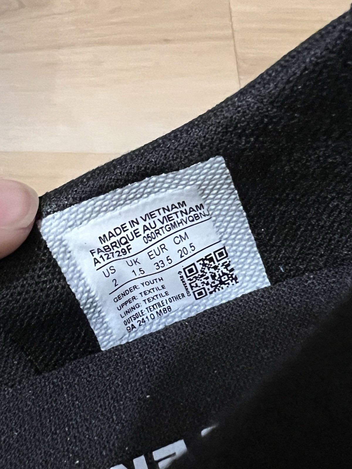 Converse Chuck Taylor All Star Youth Size 2 Black Dainty Mary Janes NEW In Box