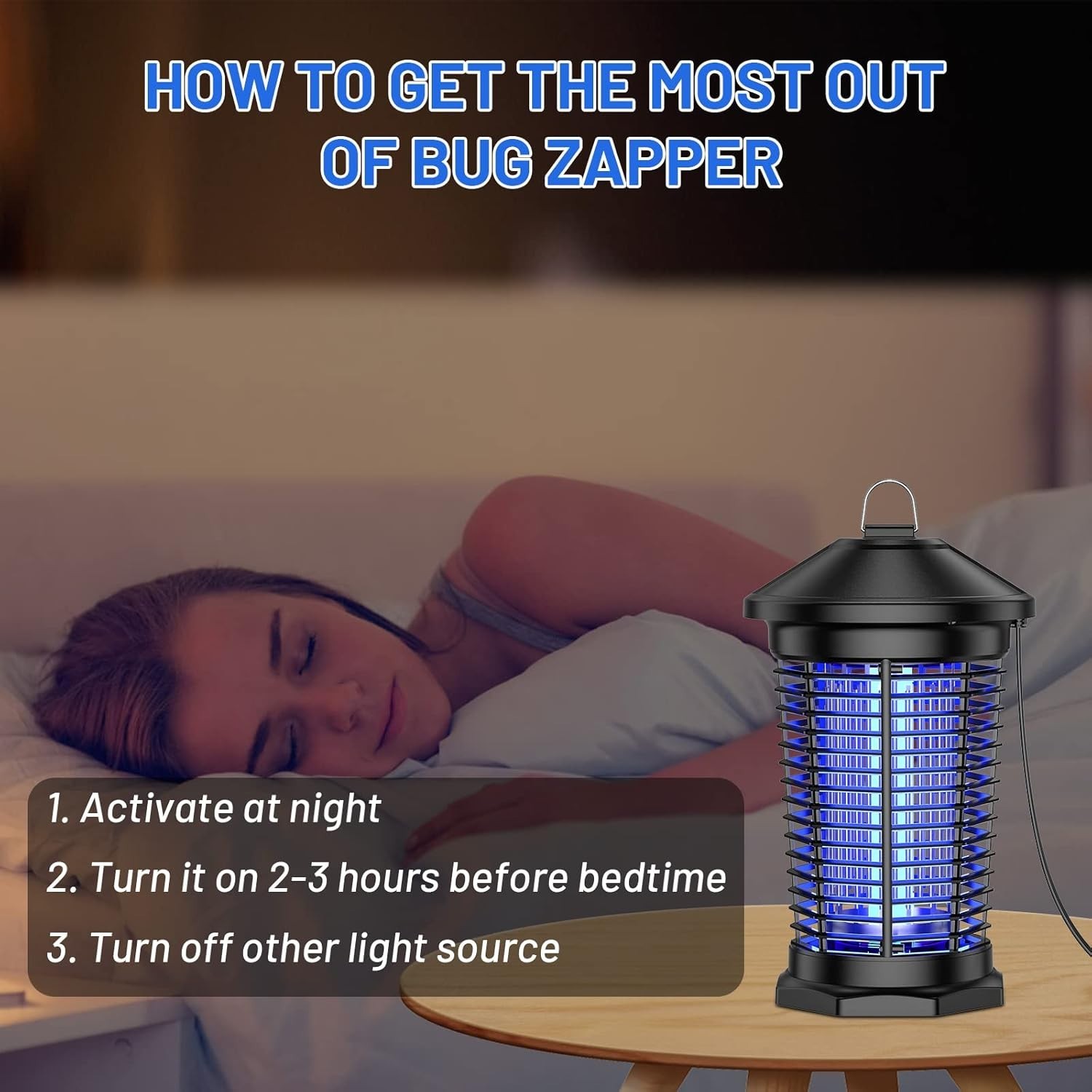Bug Insect Zapper Killer Indoor Outdoor Outdoor Electric Mosquito Zapper