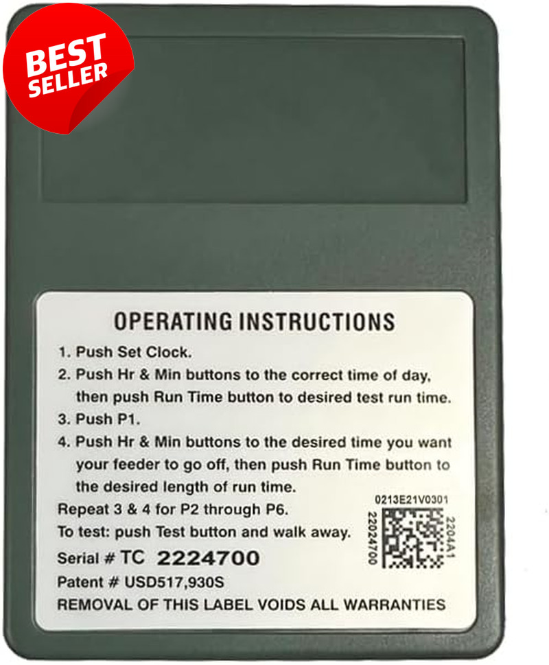 The Timer Wildlife Feeder Controller 6V 12V Programmable LCD Deer Hog Turkey US