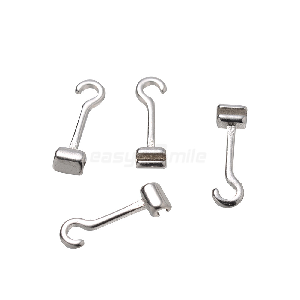 10pcs Orthodontic Crimpable Hook Sliding/Spiral Dental button traction hook Stop