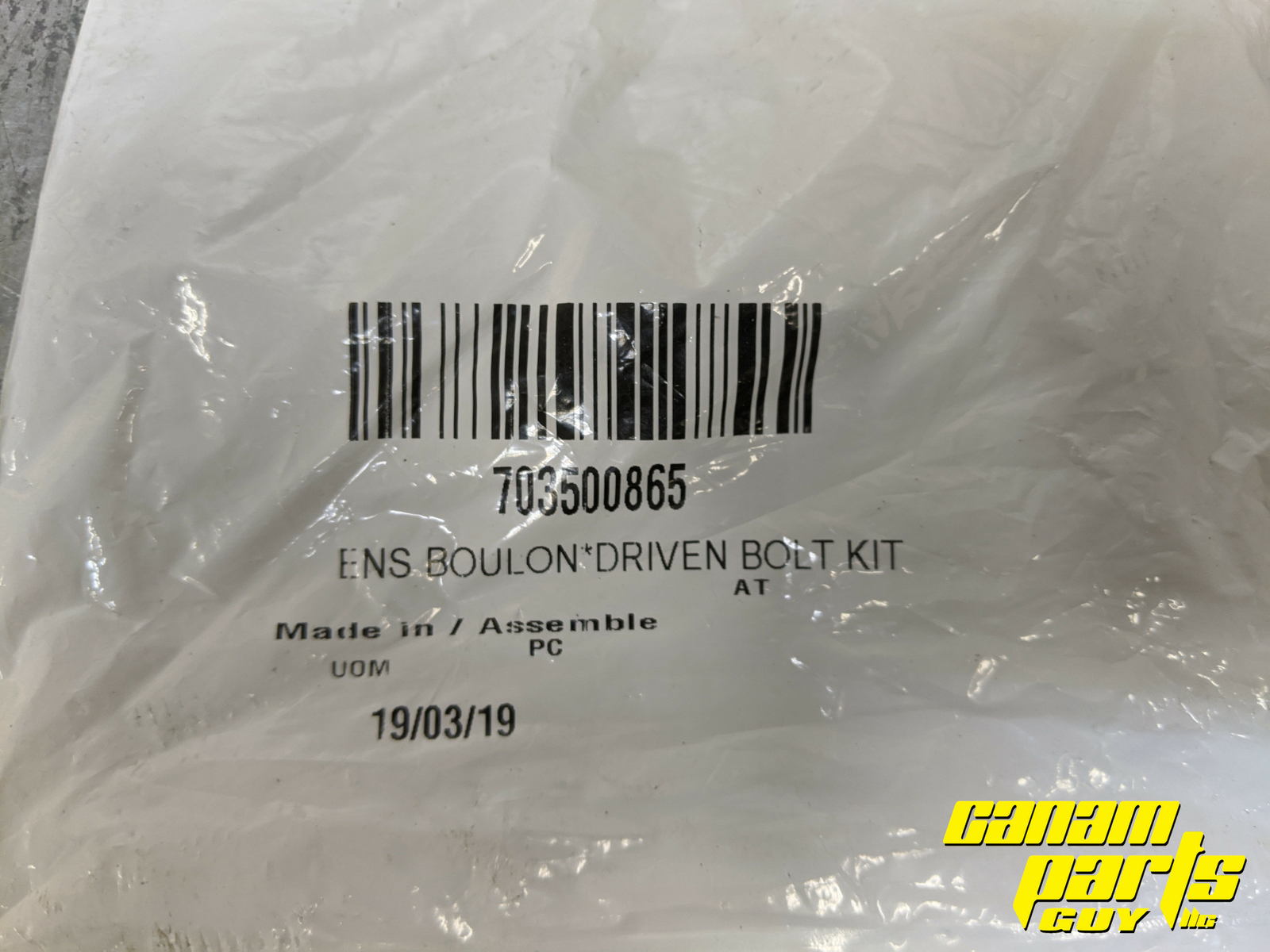 Can-Am 703500865 Secondary Clutch Driven Pulley Stud Nut Screw Kit M10x136mm