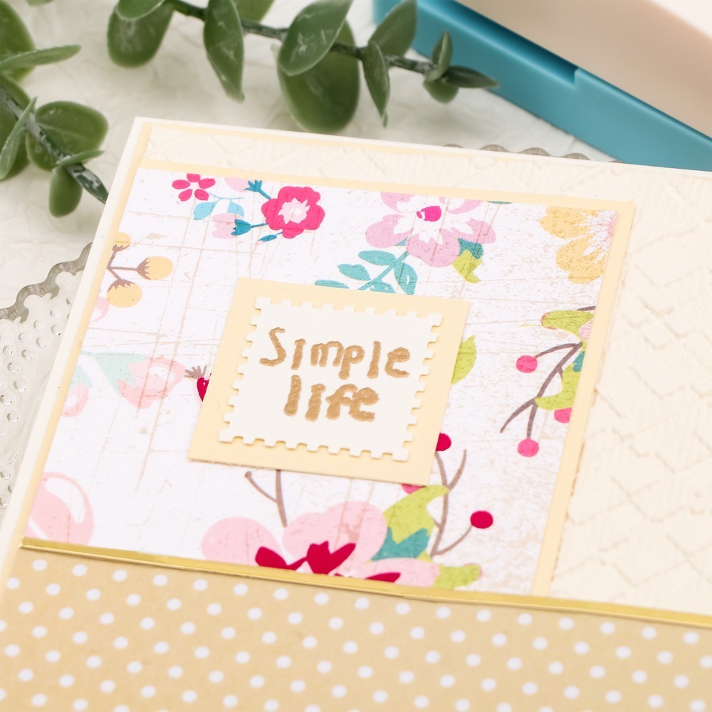 2.5x2CM Rectangular Postage Stamp Punch for Paper Crafting Scrapbooking