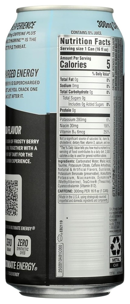 C4 Ultimate Energy Arctic Snow Cone