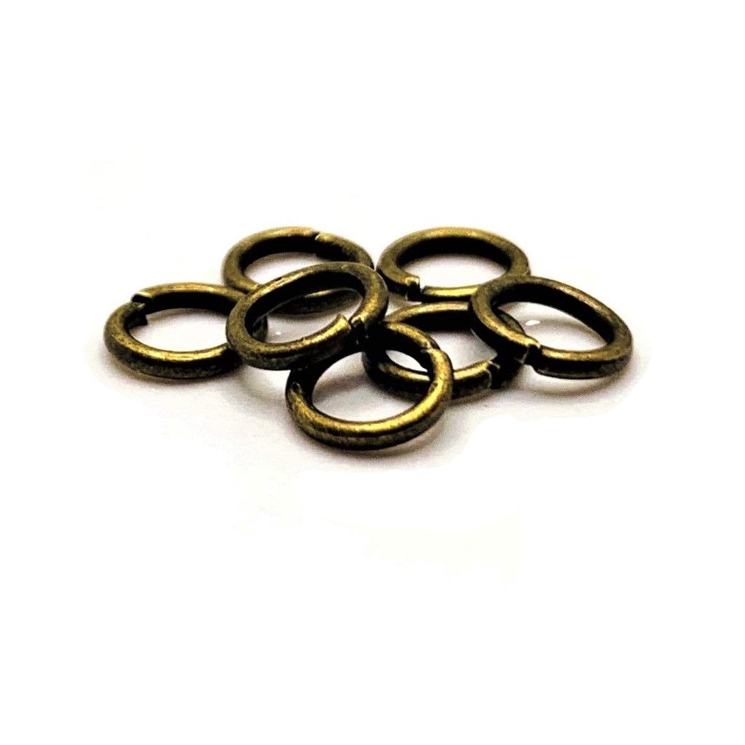 6mm, 18g, Bronze Open Jump Rings - US Seller