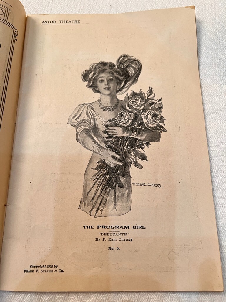 Astor Theater Program Oct 26 1908 William Hodge Henry Jewett Man From Home