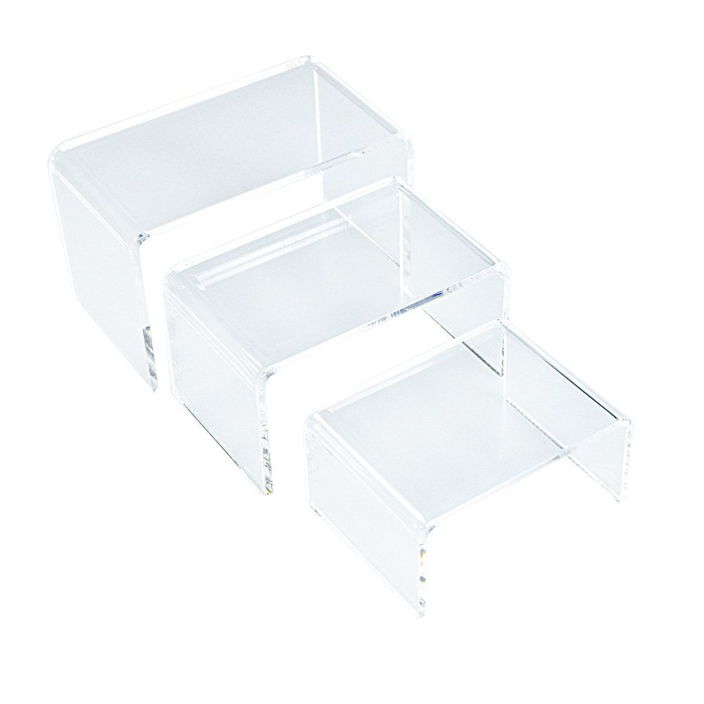 3 Piece Small Acrylic Riser Jewelry Display Set AZM FREE SHIPPING