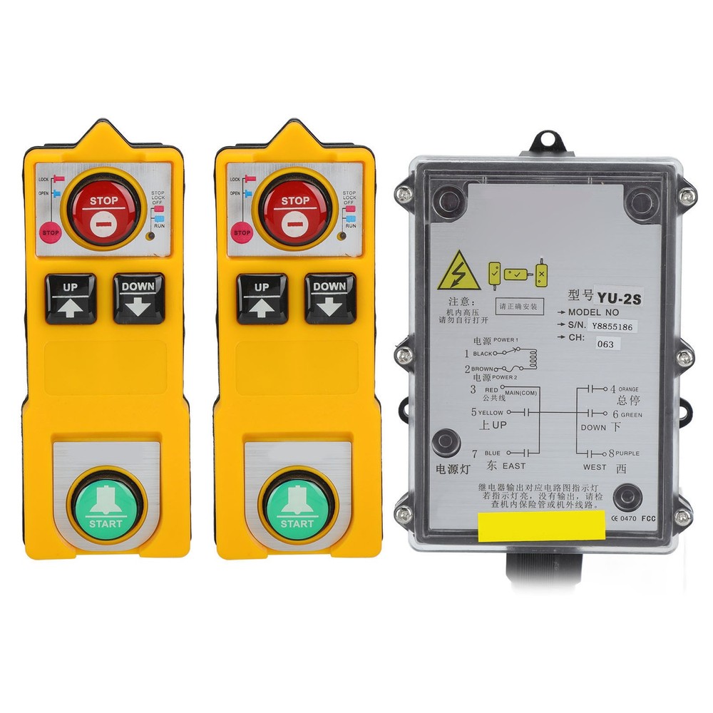 Remote Control Wireless Hoist Crane Remotes Controller For Bridge Cranes AC 220V