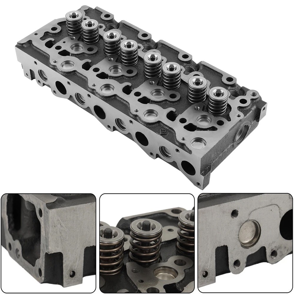 Complete Cylinder Head & Full Gasket Kit For Kubota V2203 Bobcat 773 753 7753