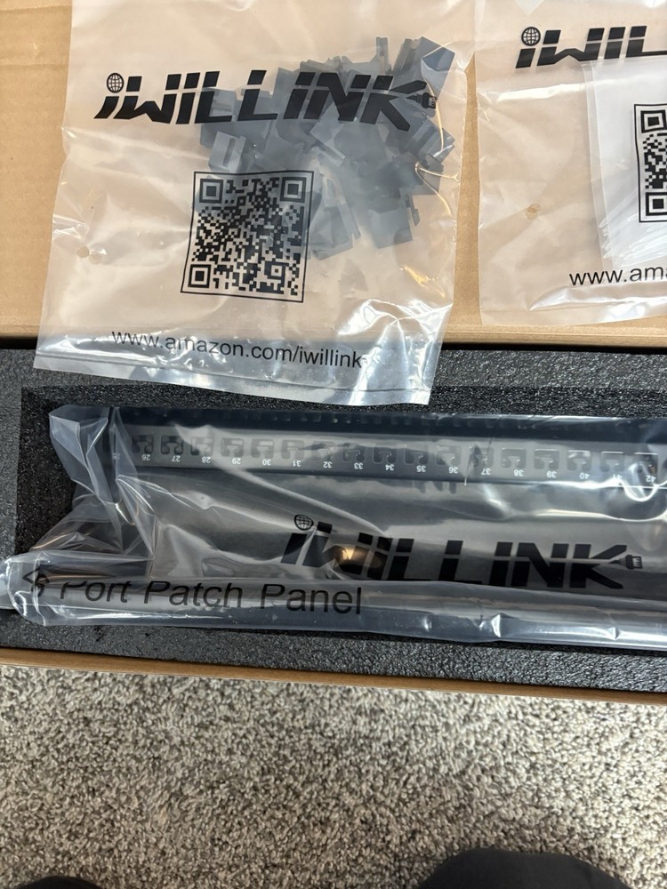 iwillink Blank 48-Port Keystone Patch Panel, 2U 19'' Rackmount/Wallmount