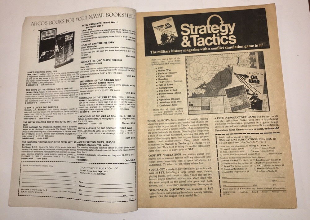 War Classics Supersonic Missiles & Jets Magazine August 1976 Issue