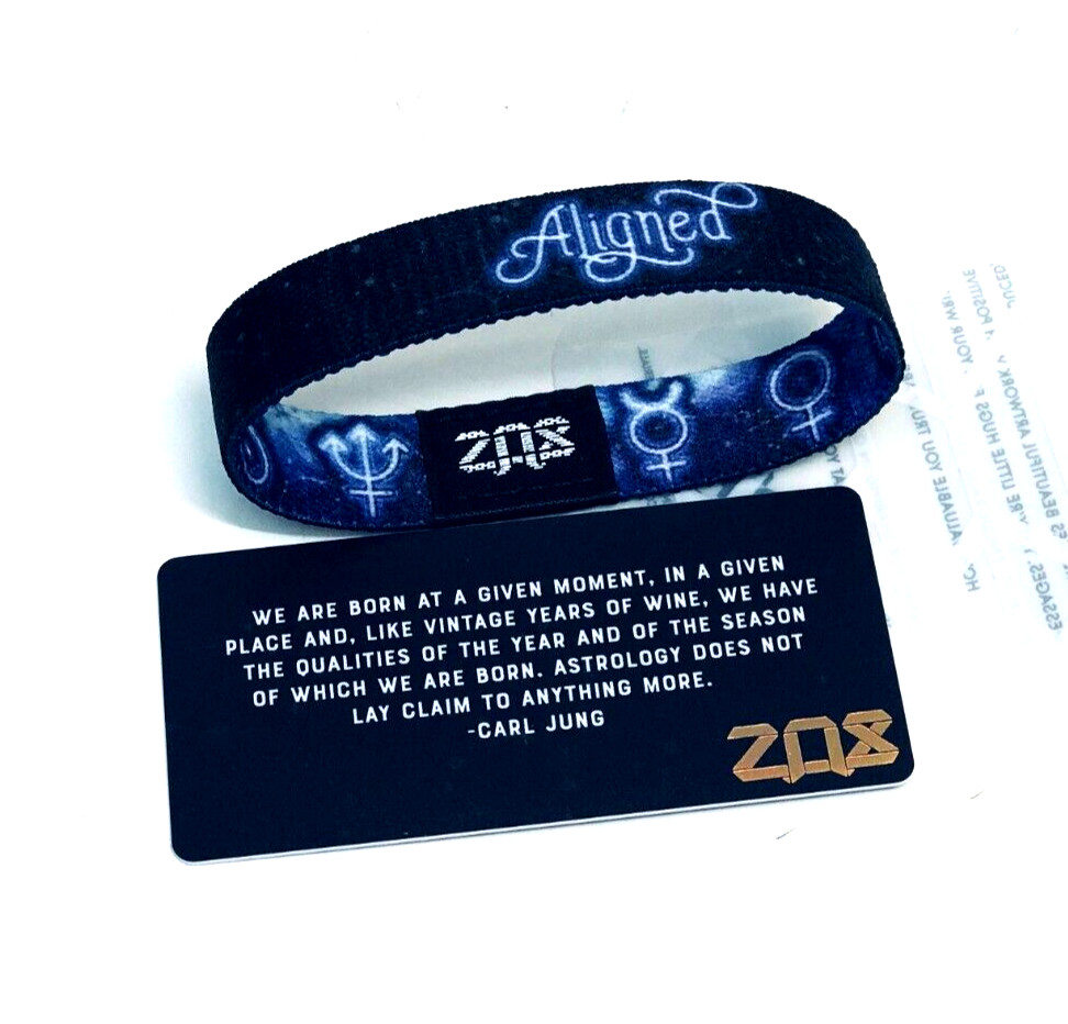 ZOX **ALIGNED** Silver Medium Single Wristband w/Card