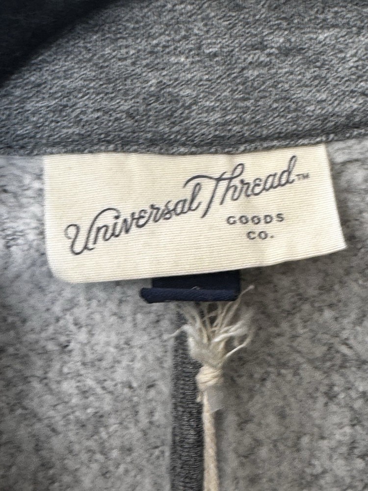 Universal Thread Gray Long Sleeve Jersey Button Pockets Blazer Size Small