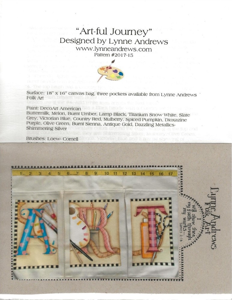 Lynne Andrews Art-ful Journey Pattern Packet