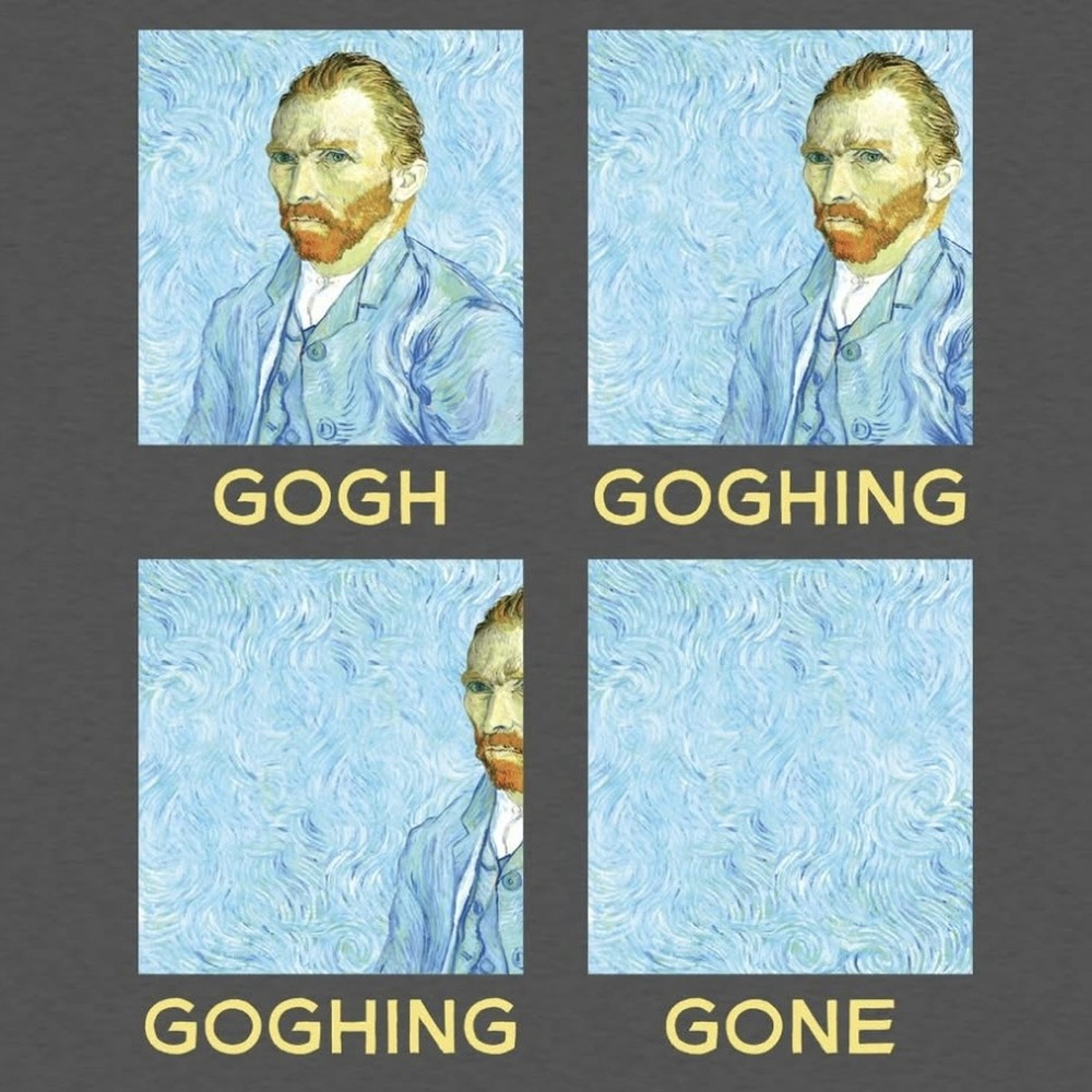 Handmade Coaster: Van Gogh-ing, Gone—Mentally Checked Out