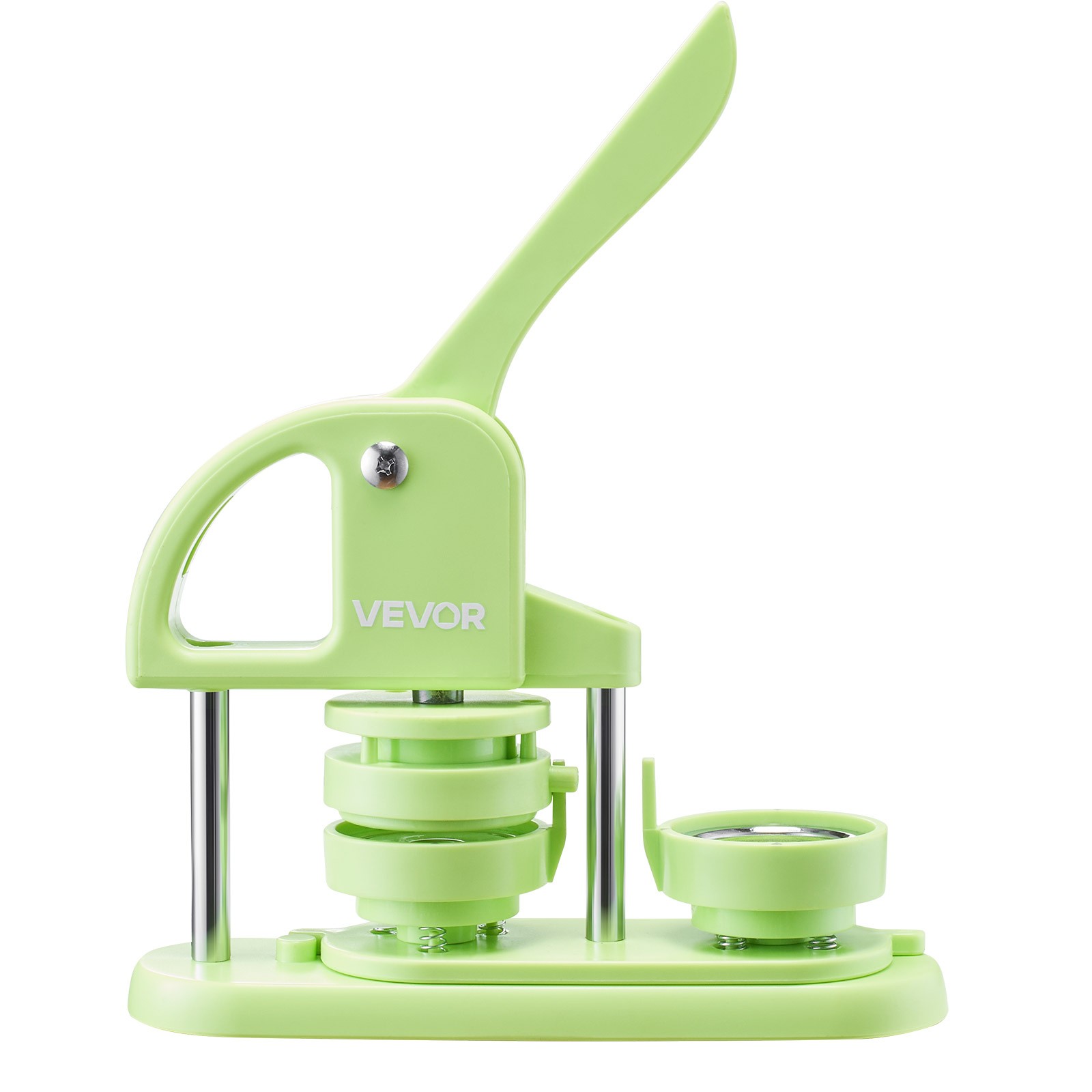 VEVOR Button Maker Machine Plastic Pin Maker 2.28 in 100pcs Button Parts Green