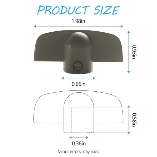 Window Crank Handle Replacement for Andersen Operator Handle, 3/8" T Stone