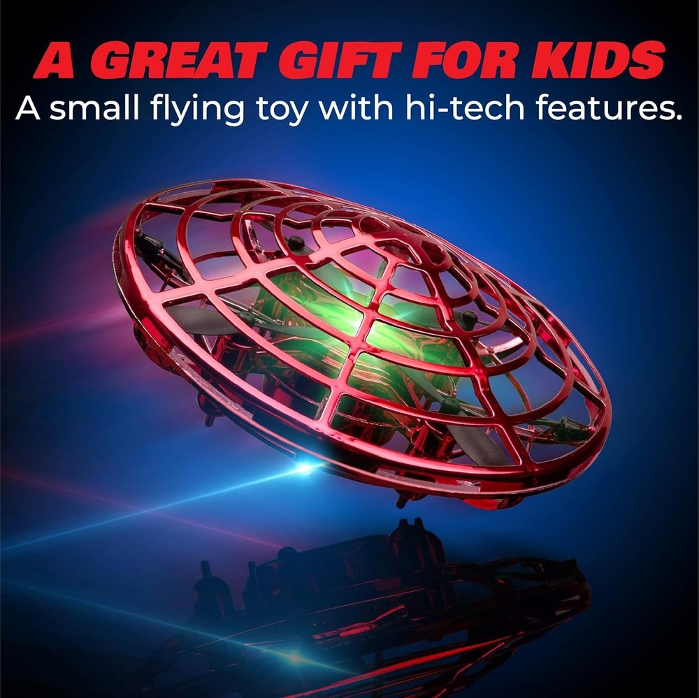 Scoot Hand Operated Drone with Obstacle Avoidance & Rechargeable Design - Red