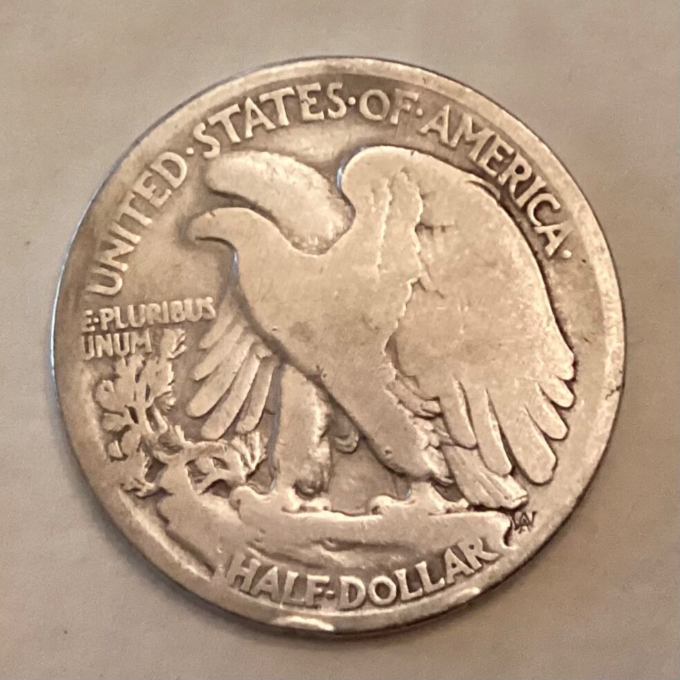 1916 D Walking Liberty Half Dollar cd -