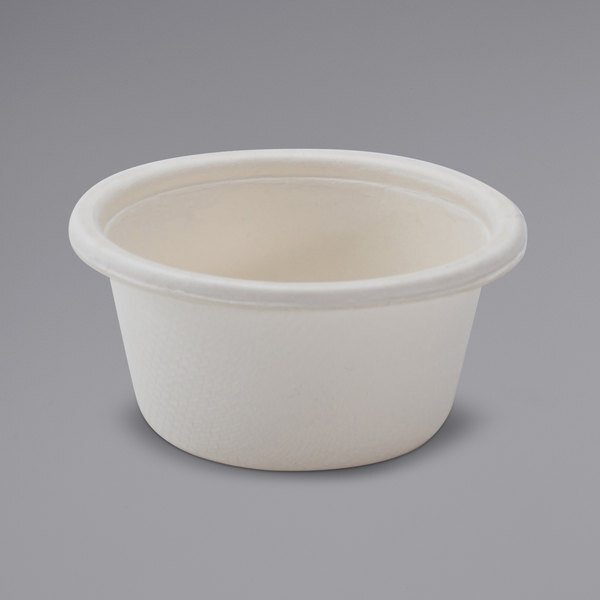 Fineline 42PC2 Conserveware 2 oz. Bagasse Portion Cup - 2500/Case