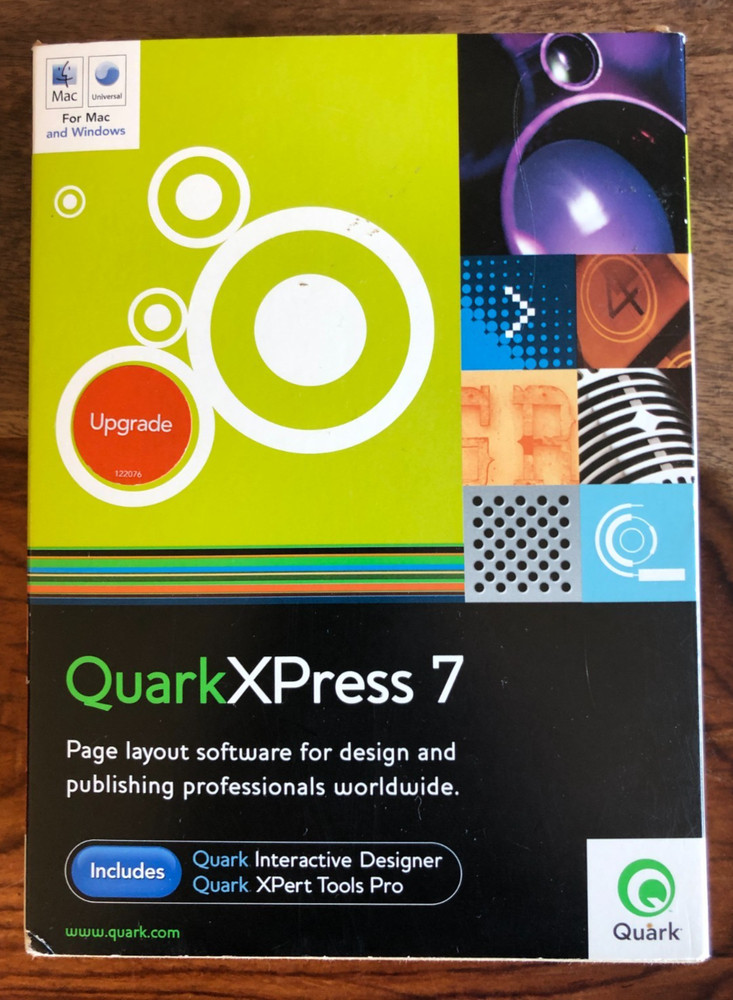 Quark XPress 7 Installation Software Mac & Windows with Serial Version 7.31 CIB