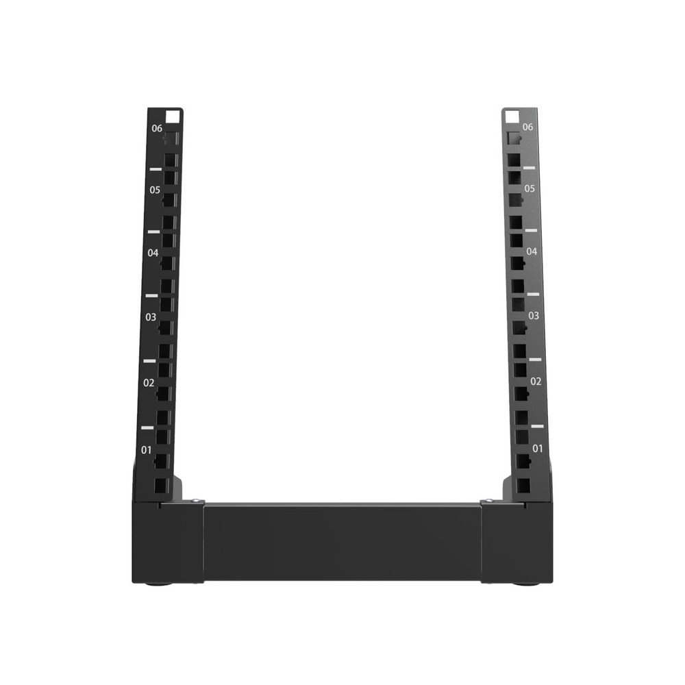 6U Small Desktop Network Rack, 10 inch Mini Open Frame Desktop Cabinet for 10...