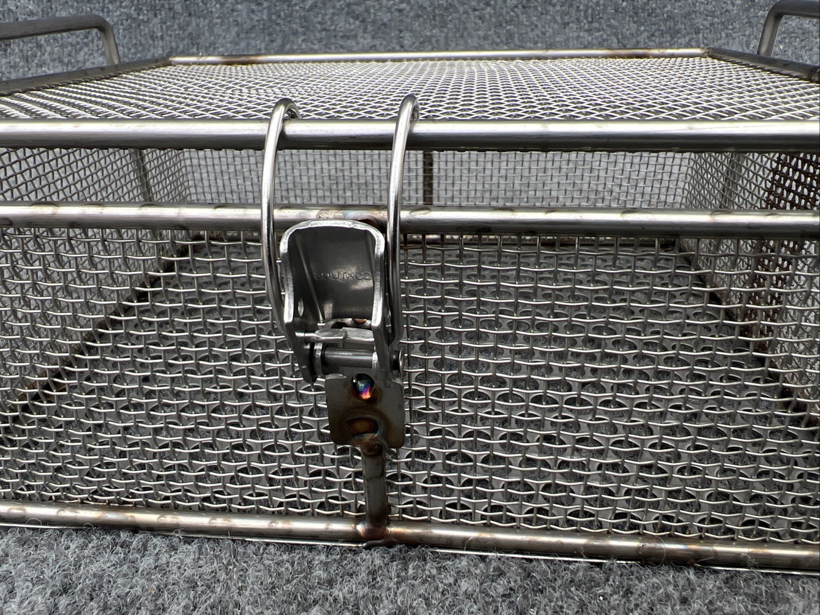 Stainless Steel Mesh Rectangular Washing Basket, 9” L x 7” W x 3.25” H New Other